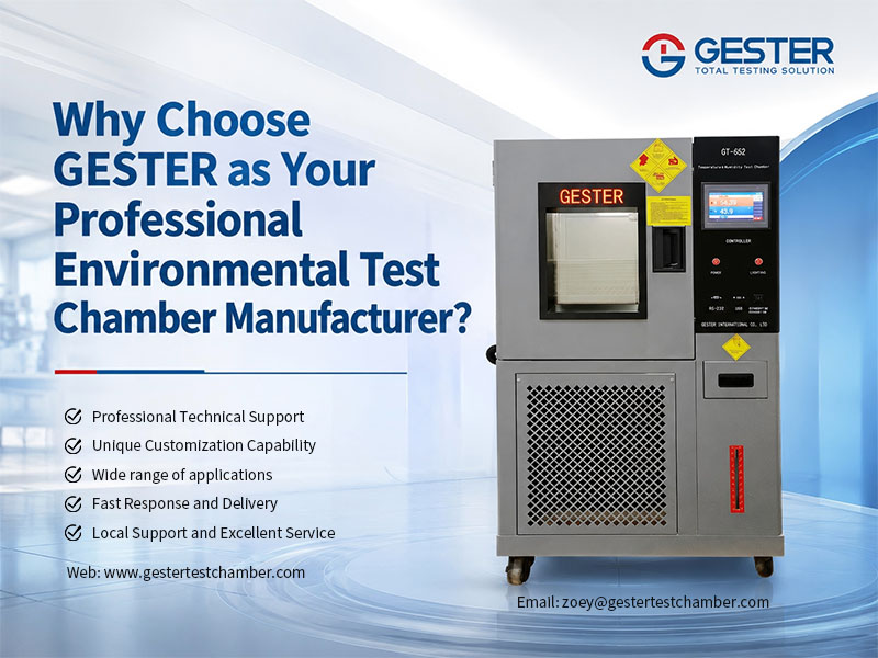 Why Choose GESTER as Your Professional Environmental Test Chamber Manufacturer?