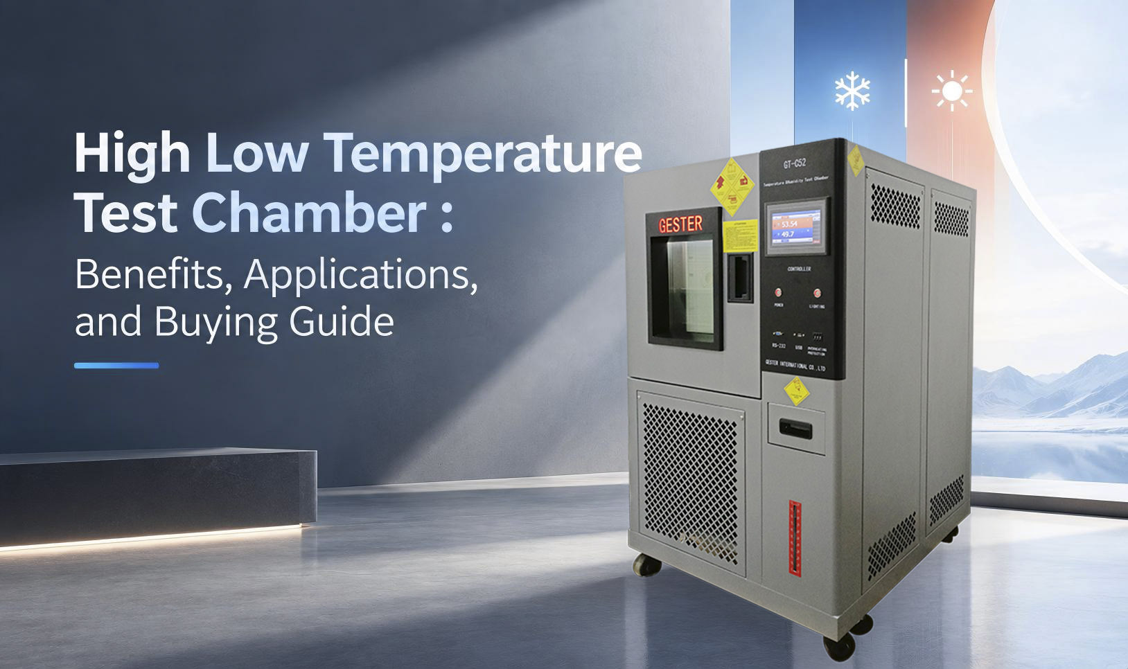 High Low Temperature Test Chamber : Benefits, Applications, and Buying Guide